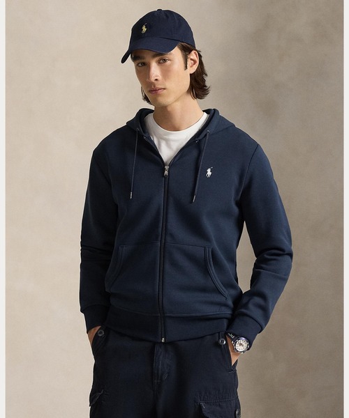 90s Polo Ralph Lauren ダブルジップパーカー 【秋服・冬服】 ダブルニット フルジップ フーディ（パーカー）｜POLO RALPH