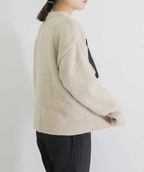 WANDERUNG（ワンデルング）の「WANDERUNG　Intarshia knit（ニット/セーター・レディース・アイボリー・FREE）」の14枚目の写真