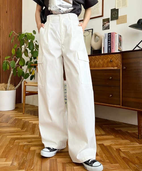 セール】【累計販売枚数2万枚突破！】タック入りセミワイドカーゴ