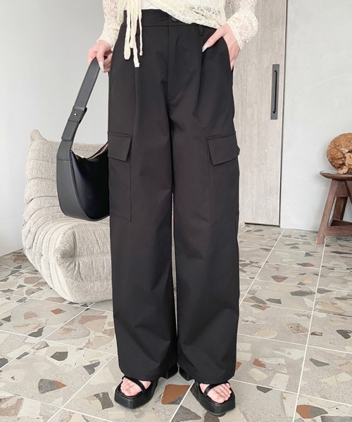 セール】【累計販売枚数2万枚突破！】タック入りセミワイドカーゴ