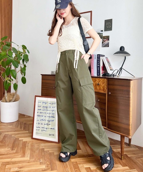 セール】【累計販売枚数2万枚突破！】タック入りセミワイドカーゴ