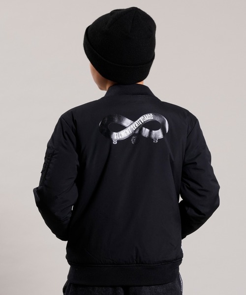 ELEMENT(エレメント)の「ELEMENT/エレメント キッズ ジャケット BC026-786(ナイロンジャケット・キッズ・ブラック/グリーン・L/M/XS/S)」の2枚目の写真