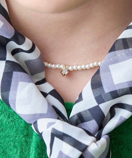 Phoebe(フィービィー)の「アタイアーパールネックレス(ネックレス・レディース・ホワイト・FREE)」の2枚目の写真