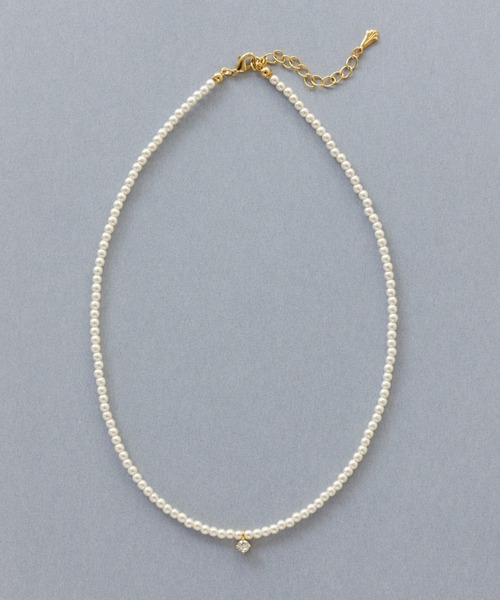 Phoebe(フィービィー)の「アタイアーパールネックレス(ネックレス・レディース・ホワイト・FREE)」の5枚目の写真