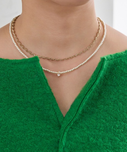 Phoebe(フィービィー)の「アタイアーパールネックレス(ネックレス・レディース・ホワイト・FREE)」の6枚目の写真