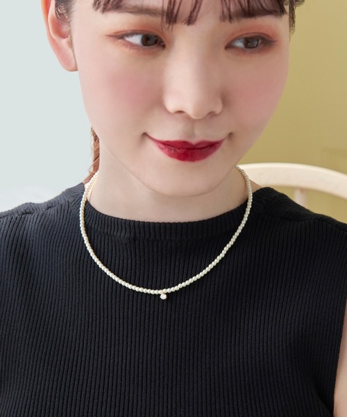 Phoebe(フィービィー)の「アタイアーパールネックレス(ネックレス・レディース・ホワイト・FREE)」の14枚目の写真