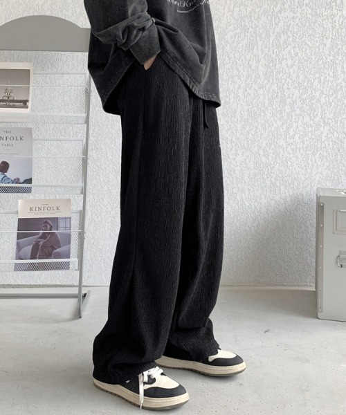 FVLMEN(フルメン)の「【FVLMEN】onepoint embroidery relax Pants/ワンポイント 刺繍 リラックス パンツ(その他パンツ・メンズ・アイボリー/ブラウン/ブラック・MEDIUM/LARGE/X-LARGE)」の18枚目の写真