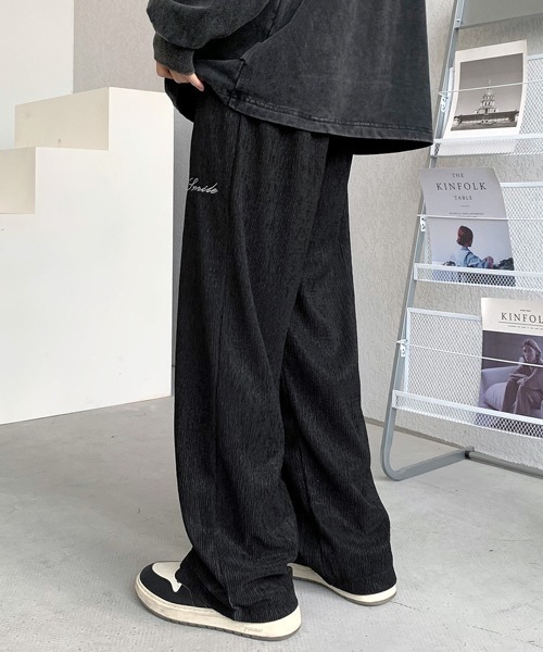 FVLMEN(フルメン)の「【FVLMEN】onepoint embroidery relax Pants/ワンポイント 刺繍 リラックス パンツ(その他パンツ・メンズ・アイボリー/ブラウン/ブラック・MEDIUM/LARGE/X-LARGE)」の20枚目の写真