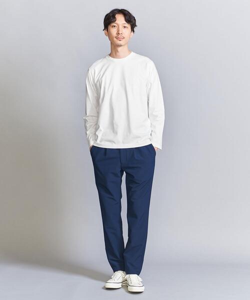 BEAUTY&YOUTH UNITED ARROWS（ビューティーアンドユースユナイテッドアローズ）の「ハイゲージ コットン クルーネック ロングスリーブ カットソー（Tシャツ/カットソー・メンズ・ホワイト/グレー/オリーブ/ネイビー・L/S/M/XL）」の10枚目の写真