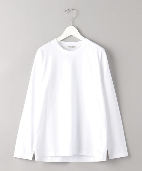 BEAUTY&YOUTH UNITED ARROWS（ビューティーアンドユースユナイテッドアローズ）の「ハイゲージ コットン クルーネック ロングスリーブ カットソー（Tシャツ/カットソー・メンズ・ホワイト/グレー/オリーブ/ネイビー・L/S/M/XL）」の16枚目の写真
