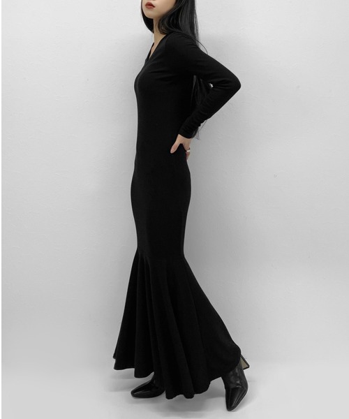 セール】【LVEU.】リブマーメイドロングワンピース / ワンピース