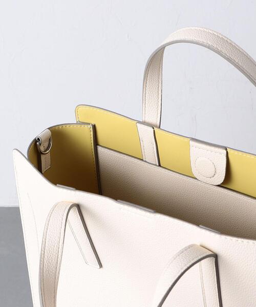 UNITED ARROWS（ユナイテッドアローズ）の「SHRINK ポケット トートバッグ（ショルダーバッグ・レディース・オフホワイト/ブラック/ベージュ・FREE）」の20枚目の写真