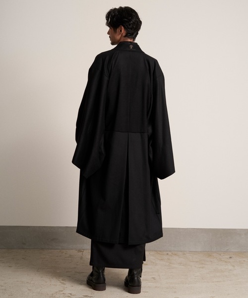 美品　トローヴ　羽織り　和ジャケット　和ローブ　ノーカラー　袴　甚平　黒　2 美品 トローヴ 羽織り 和ジャケット 和ローブ ノーカラー 袴 甚平 黒 2