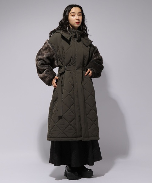 HARE（ハレ）の「ソデファーキルティングコート(HARE)（その他アウター