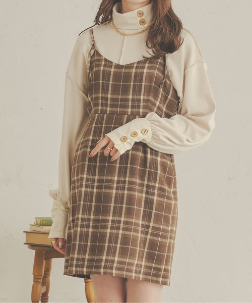 Ambre Neige（アンブルネージュ）の「アソートミニキャミワンピース／【WEB/EC限定商品】（ワンピース・レディース・ライトベージュ/ライトブラウン/ダークブラウン・MEDIUM/SMALL）」の17枚目の写真