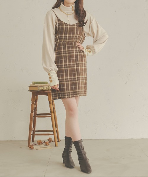 Ambre Neige（アンブルネージュ）の「アソートミニキャミワンピース／【WEB/EC限定商品】（ワンピース・レディース・ライトベージュ/ライトブラウン/ダークブラウン・MEDIUM/SMALL）」の21枚目の写真