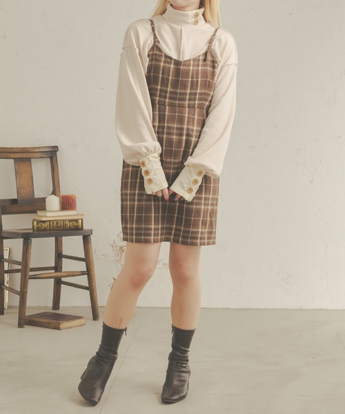 Ambre Neige（アンブルネージュ）の「アソートミニキャミワンピース／【WEB/EC限定商品】（ワンピース・レディース・ライトベージュ/ライトブラウン/ダークブラウン・MEDIUM/SMALL）」の22枚目の写真