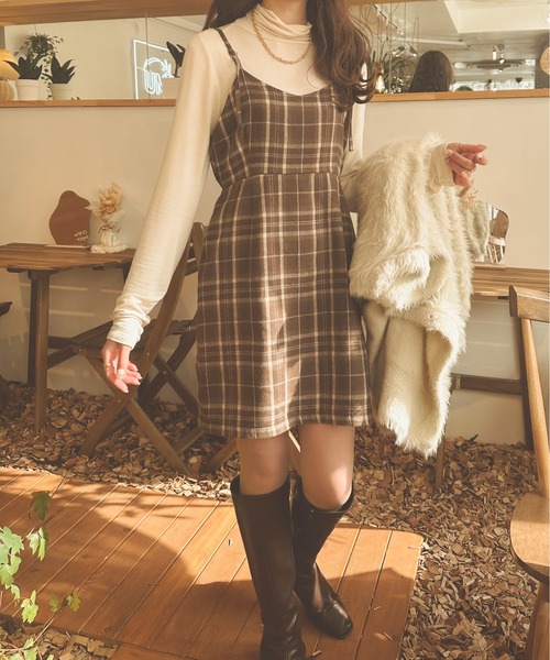 Ambre Neige（アンブルネージュ）の「アソートミニキャミワンピース／【WEB/EC限定商品】（ワンピース・レディース・ライトベージュ/ライトブラウン/ダークブラウン・MEDIUM/SMALL）」の15枚目の写真