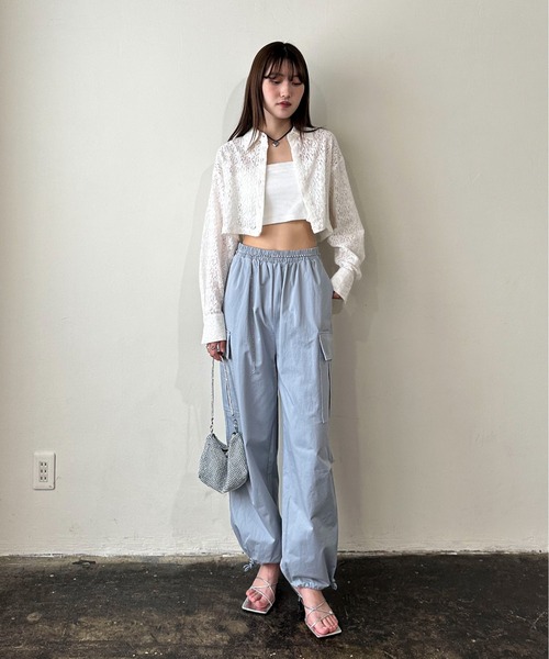 EPIMI E'PIMMY（エピミエピミー）の「キカガクレースショートシャツ（シャツ/ブラウス・レディース・アイボリー/ブラック/オフホワイト・MEDIUM）」の20枚目の写真