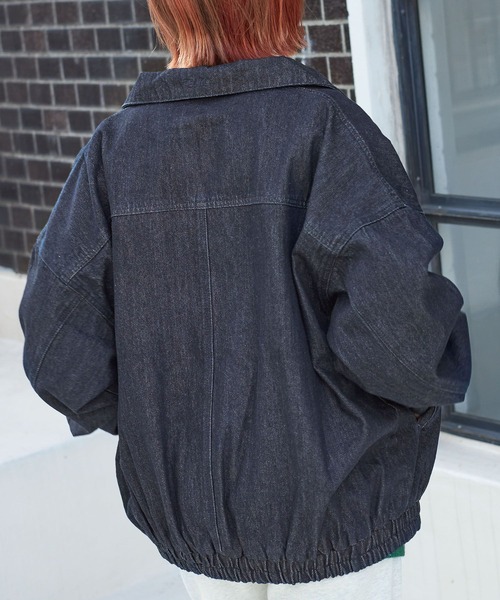 PBLIM(ページボーイリム)の「PAGEBOYLIM/オーバーサイズGジャン(デニムジャケット・レディース・インディゴブルー/ブルー・FREE)」の21枚目の写真