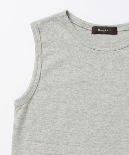 Demi-Luxe BEAMS（デミルクス ビームス）の「【CLASSY.8月号掲載】Demi-Luxe BEAMS / 天竺 ノースリーブ Tシャツ（Tシャツ/カットソー・レディース・ホワイト/ライトグレー/ライトブルー/ネイビー・ONE SIZE）」の18枚目の写真