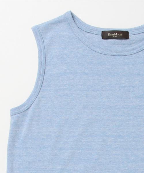 Demi-Luxe BEAMS（デミルクス ビームス）の「【CLASSY.8月号掲載】Demi-Luxe BEAMS / 天竺 ノースリーブ Tシャツ（Tシャツ/カットソー・レディース・ホワイト/ライトグレー/ライトブルー/ネイビー・ONE SIZE）」の10枚目の写真