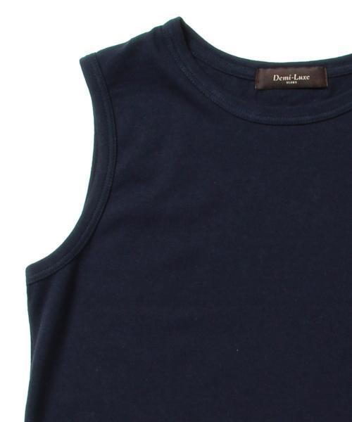 Demi-Luxe BEAMS（デミルクス ビームス）の「【CLASSY.8月号掲載】Demi-Luxe BEAMS / 天竺 ノースリーブ Tシャツ（Tシャツ/カットソー・レディース・ホワイト/ライトグレー/ライトブルー/ネイビー・ONE SIZE）」の14枚目の写真