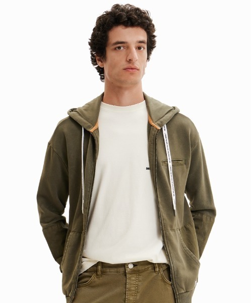 【セール】ファスナー フーディ（スウェット）｜Desigual（デシグアル）