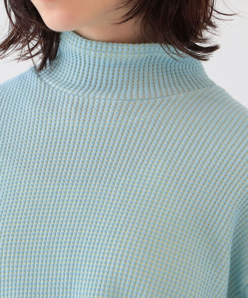 Ray BEAMS（レイビームス）の「Ray BEAMS / エルボー オープン ハイネック トップス（Tシャツ/カットソー・レディース・ホワイト系その他6/ライトブルー・ONE SIZE）」の12枚目の写真