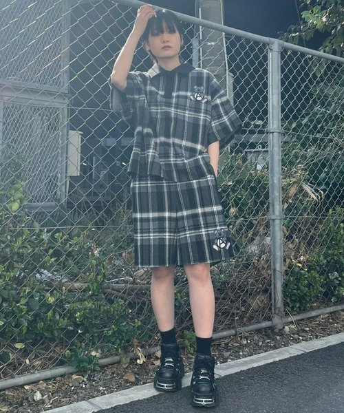 Candy Stripper（キャンディストリッパー）の「ANARCHY BEAR HALF パンツ（その他パンツ・レディース・ブラック/イエロー/レッド・2）」の4枚目の写真