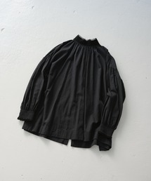 PUAL CE CIN | コットンガーゼ襟レースブラウス(シャツ/ブラウス)