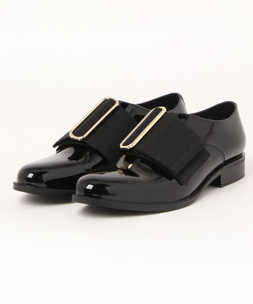 TEMPERATE(テンパレイト)の「BAKER (TEMPERATE/テンパレイト) ゴムベルト オックスフォード レインシューズ(ドレスシューズ・レディース・ブラック・38/40/36/39/37)」の1枚目の写真