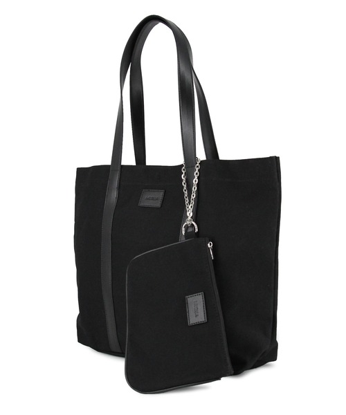 MURUA（ムルーア）の「MURUA (ムルーア) トートバッグ LINEN&CANVAS MR-B1131（トートバッグ・レディース・ブラック/ベージュ・FREE）」の13枚目の写真