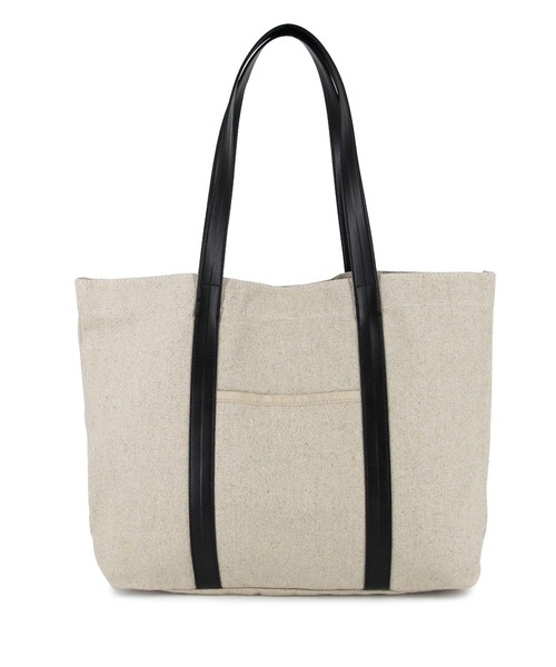 MURUA（ムルーア）の「MURUA (ムルーア) トートバッグ LINEN&CANVAS MR-B1131（トートバッグ・レディース・ブラック/ベージュ・FREE）」の18枚目の写真