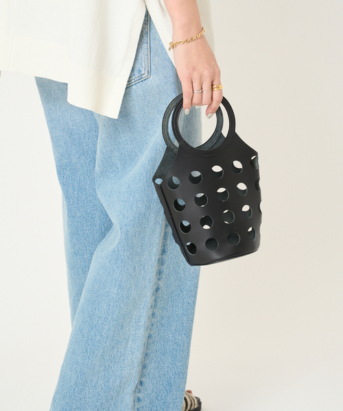 JOURNAL STANDARD(ジャーナルスタンダード)の「【LEFIJE/レフィージェ】 サークルBAG:バッグ(ハンドバッグ・レディース・ホワイト/ブラック・FREE)」の5枚目の写真