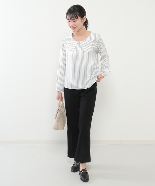 ikka(イッカ)の「Beasystretch フレアパンツ(その他パンツ・レディース・ブラック/グレー/グリーン・M/L)」の7枚目の写真