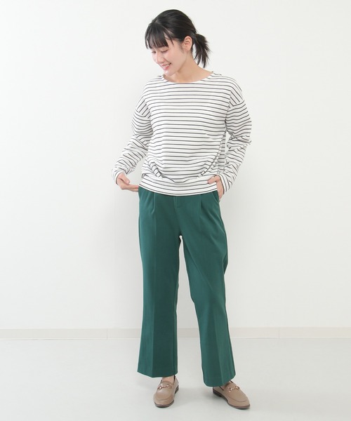 ikka(イッカ)の「Beasystretch フレアパンツ(その他パンツ・レディース・ブラック/グレー/グリーン・M/L)」の9枚目の写真