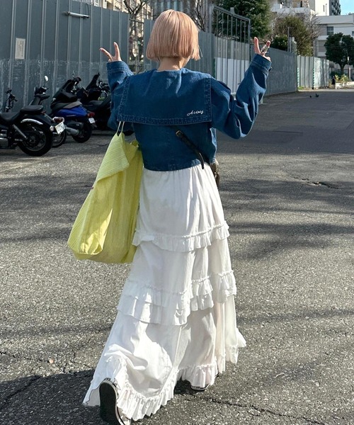 w closet（ダブルクローゼット）の「【Alley】ロゴプリントチェックトートバッグ（トートバッグ・レディース・グリーン/ライム/ブラック・FREE）」の4枚目の写真