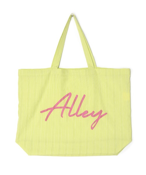 w closet（ダブルクローゼット）の「【Alley】ロゴプリントチェックトートバッグ（トートバッグ・レディース・グリーン/ライム/ブラック・FREE）」の17枚目の写真