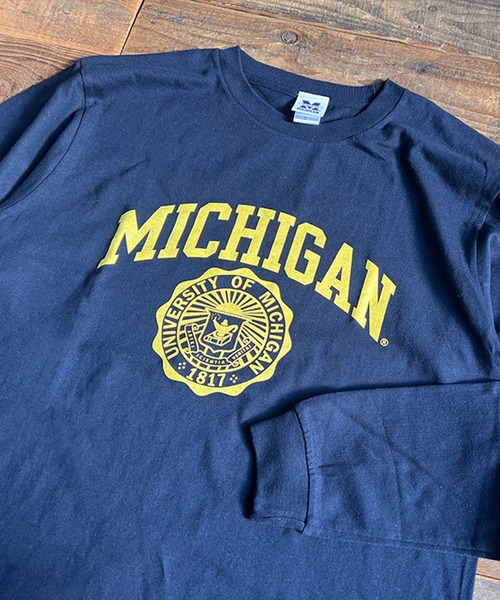 FUNALIVE(ファンアライブ)の「5.6oz カレッジロゴプリント長袖Tシャツ 2023SS(Tシャツ/カットソー・メンズ・グレー/ホワイト系その他2/ホワイト/ブラウン/ホワイト系その他/ネイビー・M/L/XL)」の6枚目の写真