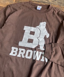 5.6oz カレッジロゴプリント長袖Tシャツ 2023SS