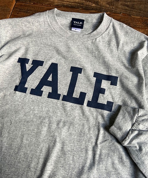 FUNALIVE(ファンアライブ)の「5.6oz カレッジロゴプリント長袖Tシャツ 2023SS(Tシャツ/カットソー・メンズ・グレー/ホワイト系その他2/ホワイト/ブラウン/ホワイト系その他/ネイビー・M/L/XL)」の5枚目の写真