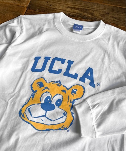 FUNALIVE(ファンアライブ)の「5.6oz カレッジロゴプリント長袖Tシャツ 2023SS(Tシャツ/カットソー・メンズ・グレー/ホワイト系その他2/ホワイト/ブラウン/ホワイト系その他/ネイビー・M/L/XL)」の8枚目の写真