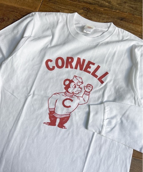 FUNALIVE(ファンアライブ)の「5.6oz カレッジロゴプリント長袖Tシャツ 2023SS(Tシャツ/カットソー・メンズ・グレー/ホワイト系その他2/ホワイト/ブラウン/ホワイト系その他/ネイビー・M/L/XL)」の12枚目の写真