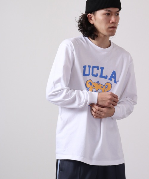 FUNALIVE(ファンアライブ)の「5.6oz カレッジロゴプリント長袖Tシャツ 2023SS(Tシャツ/カットソー・メンズ・グレー/ホワイト系その他2/ホワイト/ブラウン/ホワイト系その他/ネイビー・M/L/XL)」の21枚目の写真