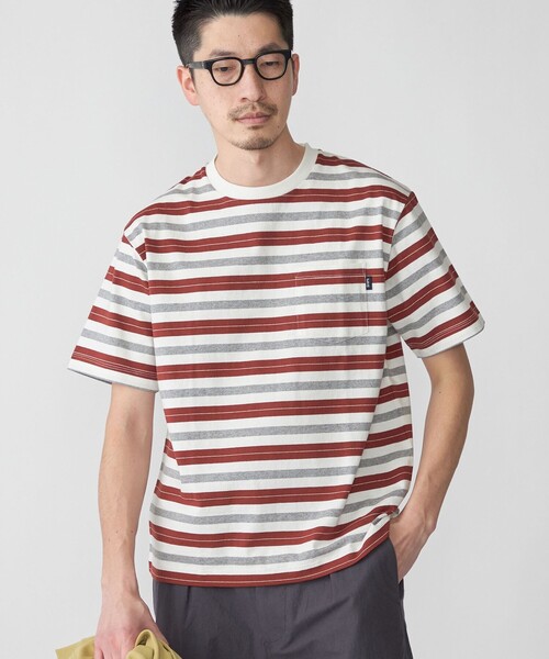 SHIPS（シップス）の「SHIPS: オールド アメリカン ボーダー Tシャツ 