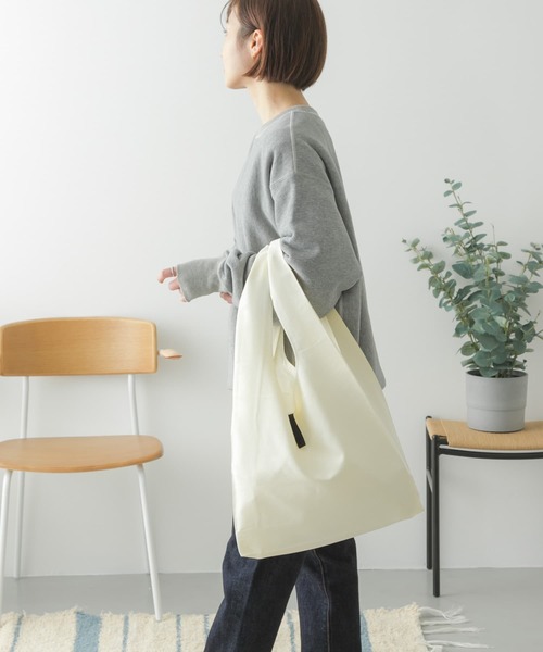 URBAN RESEARCH DOORS（アーバンリサーチドアーズ）の「DOORS LIVING PRODUCTS　ショッパーバッグ（エコバッグ/サブバッグ・レディース・ミント/ホワイト系その他・-）」の9枚目の写真