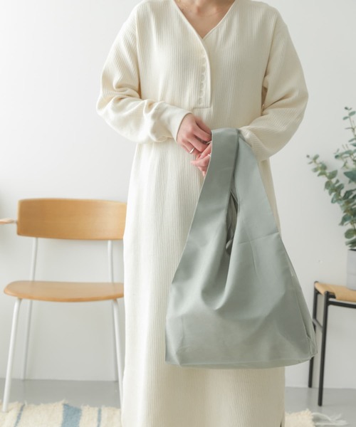 URBAN RESEARCH DOORS（アーバンリサーチドアーズ）の「DOORS LIVING PRODUCTS　ショッパーバッグ（エコバッグ/サブバッグ・レディース・ミント/ホワイト系その他・-）」の7枚目の写真