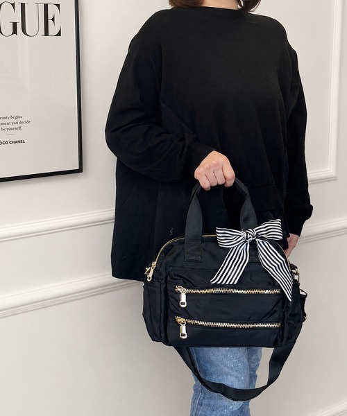 NOLITA LABORATORY（ノリータラボラトリー）の「【 NOLITA / ノリータ 】7ジップ 8ポケット ２Way ハンドバッグ（ショルダーバッグ・レディース・ブラック・ONE SIZE）」の19枚目の写真