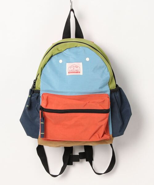 Ocean&Ground(オーシャン&グラウンド)の「///DAYPACK CRAZY//デイパック/1215102/DAYPACK CRAZY(バックパック/リュック・キッズ・ライトブルー/ブルー/キャメル・S/M)」の1枚目の写真